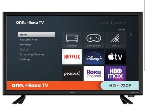 Onn. 24 Class HD 720P LED Roku Smart TV 100012590.