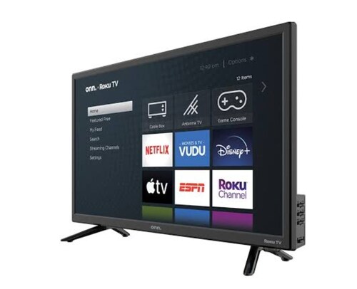 Onn. 24 Class HD 720P LED Roku Smart TV 100012590.