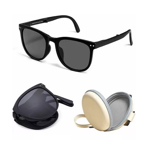 Gafas de sol polarizadas para usar sobre gafas unisex para hombres y  mujeres, bolsa incluida
