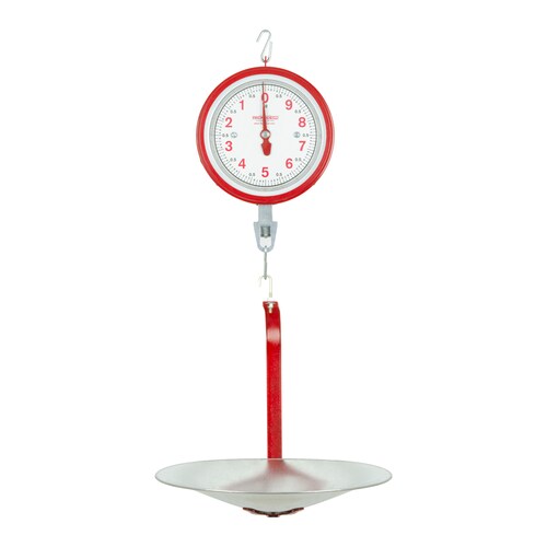 Báscula Colgante De Reloj 10kg  Para Medición Fácil y Precisa De Peso Cucharon Plástico ABS grabado Alimenticio Charola De Aluminio-Hasta 10 Kg