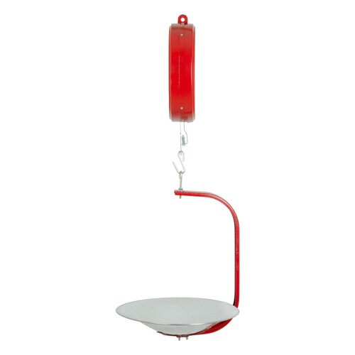 Báscula Colgante De Reloj 10kg  Para Medición Fácil y Precisa De Peso Cucharon Plástico ABS grabado Alimenticio Charola De Aluminio-Hasta 10 Kg
