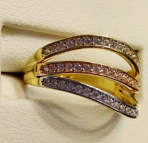 Anillo Churumbela 3 Oros 10K. + Obsequio