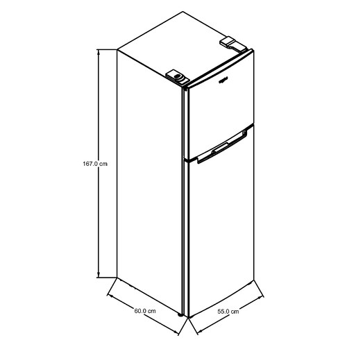 Refrigerador Whirlpool 9 pies Top Mount 2 puertas Xpert Inverter Gris WT02209D