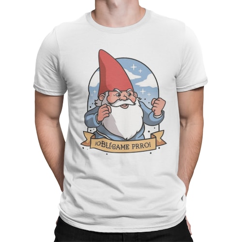Playera Dama y Caballero Meme Nomo Obligame Prro