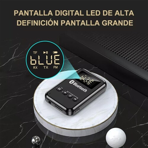 Transmisor/receptor Bluetooth 5.0 Lcd Para Pc, Tv, Altavoces