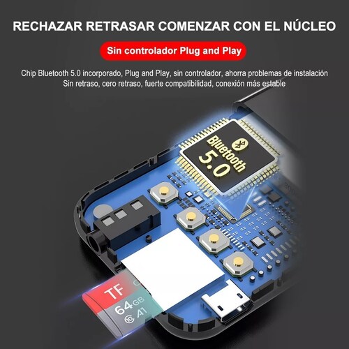 Transmisor/receptor Bluetooth 5.0 Lcd Para Pc, Tv, Altavoces