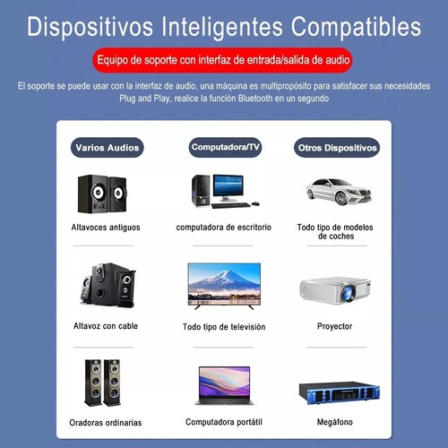 Transmisor/receptor Bluetooth 5.0 Lcd Para Pc, Tv, Altavoces