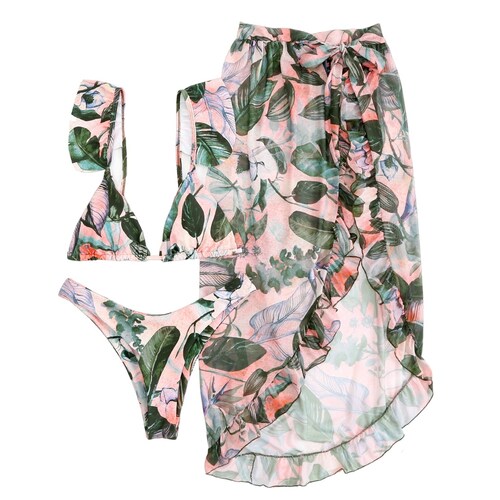 Traje de baño para dama 3 piezas