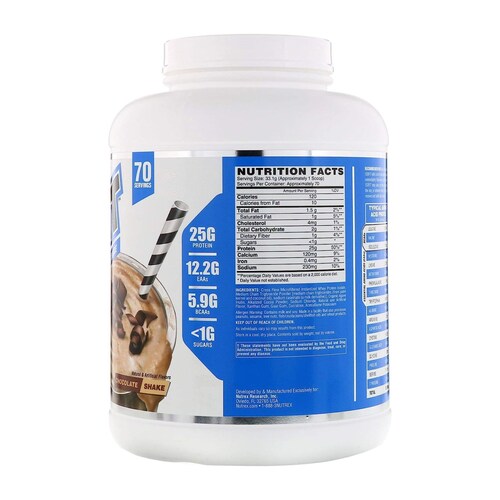 Proteina Nutrex IsoFit 5lbs 70 Serv.  - Fresa