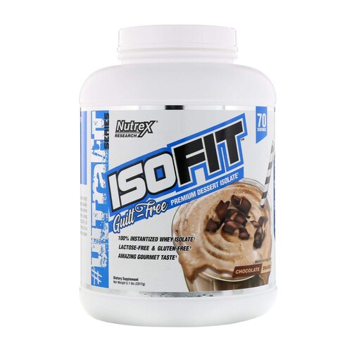 Proteina Nutrex IsoFit 5lbs 70 Serv.  - Fresa