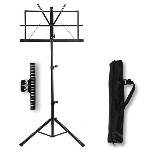 Atril Partitura Altura Ajustable Funda Tripie Portatil Viaje