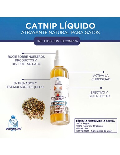 Cama Rascador para Gatos 100% Sisal Natural Incluye Catnip mini CLARO