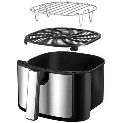 Freidora de aire Gourmia 7 QT Digital Air Fryer GAF798 de 6.7L color negro/plata 120V