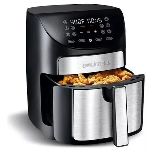Freidora de aire Gourmia 7 QT Digital Air Fryer GAF798 de 6.7L color negro/plata 120V