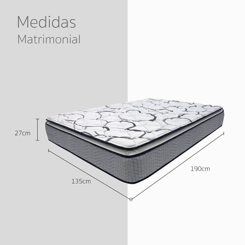 Colchon Matrimonial Restonic Premier Plus Ortopedico 