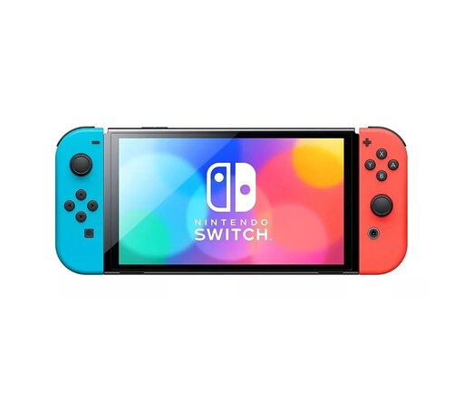 Consola Nintendo Switch Oled (Internacional Version) 64 Gb Standard Color Neon, Azul y Negro 