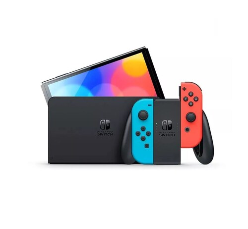 Consola Nintendo Switch Oled (Internacional Version) 64 Gb Standard Color Neon, Azul y Negro 