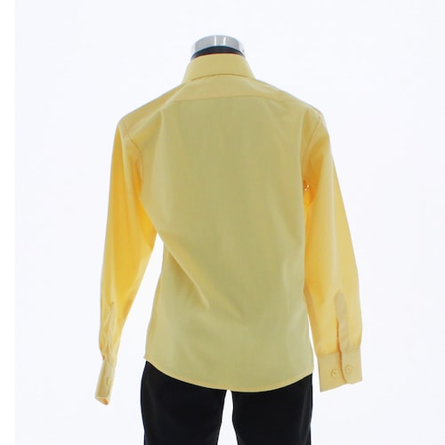 Camisa De Vestir Niño Color Amarillo Manga Larga 3556 2 A 18 Años.