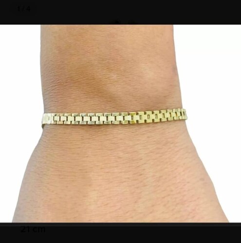 Pulsera Baby Rolex 21 Cm Oro 10 Kilates + Obsequio