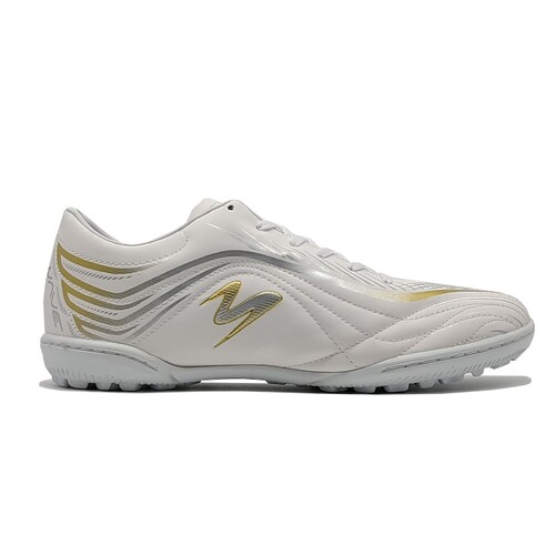Tenis Metro-E Blanco Dorado Futbol Rapido Niño Joven 