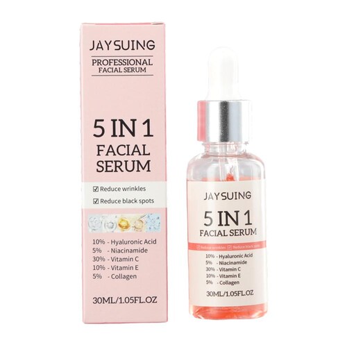 Serum Facial Blanqueador de Ácido Hialurónico 5 en 1 JAYSUING.