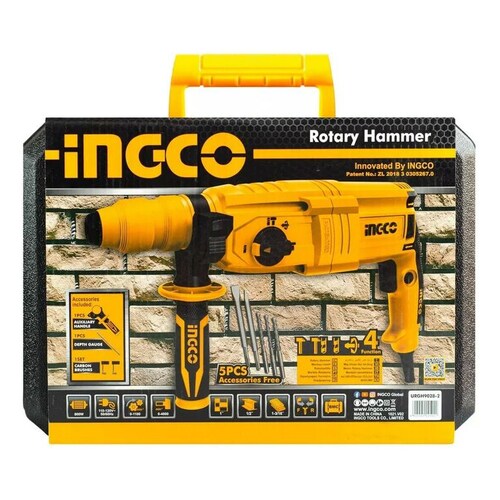 Rotomartillo Sds Plus 800W 25J 0-4000Gpm Bp Ingco Urgh9028-2