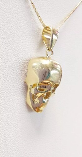Dije Calavera Oro 10 K. + Obsequio