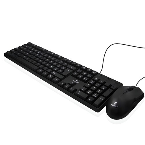 Kit Teclado Y Mouse Usb Alámbrico Laptop Pc Slim Waterproof