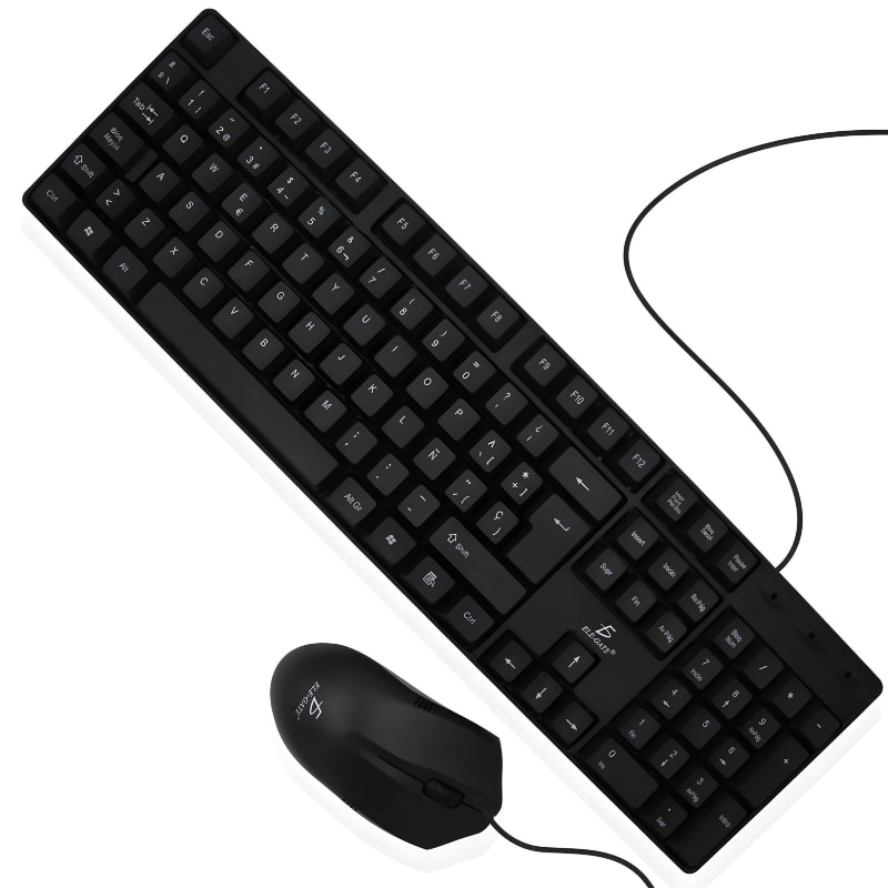 Kit teclado y discount mouse dell alambrico