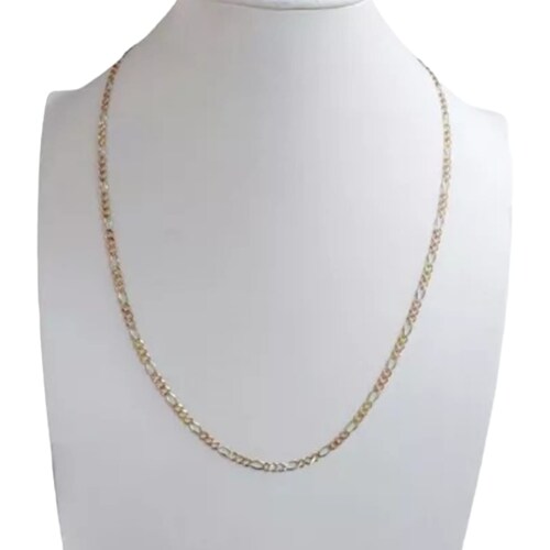 Cadena Cartier 2 Oros 14K. + Obsequio.