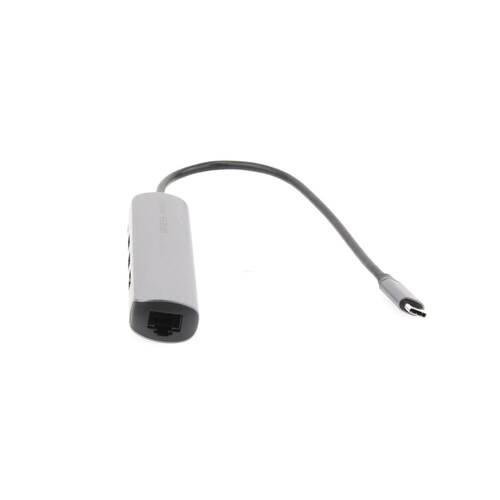 Hub Usb Tipo C  2 Puertos Usb 3.0 A 5 Gbps, Hdmi 4k a 30hz, Rj45 ,gigabit Ethernet Y Carga Rápida 100w