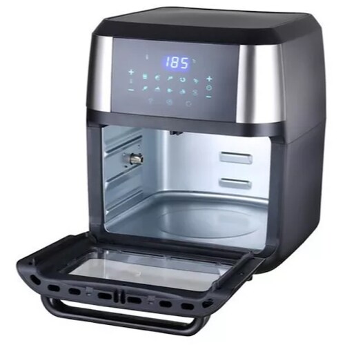 Freidora de aire MasterChef Multifuncional Premium MK-AFO-12SS de 12L color negro 110V