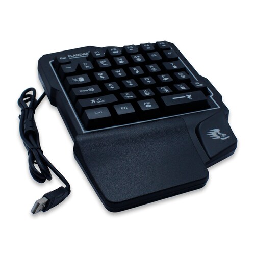 Teclado Gamer De Una Sola Mano Con Luz RGB .