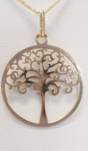 Dije Árbol Vida Oro 10K. + Obsequio