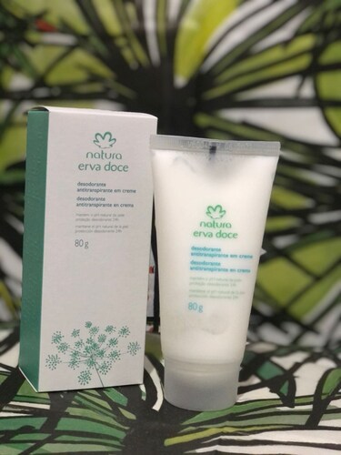 Desodorante Antitranspirante en Crema Invisible Erva Doce Natura 80ml Pack 3