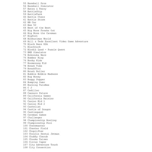 Colección De Juegos Clásicos Nes 852 En 1 Juegos Físicos.