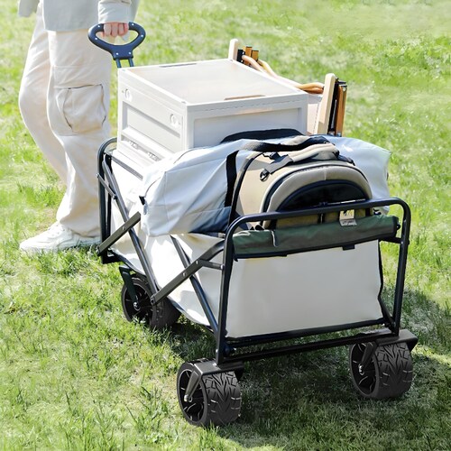 Carrito de Mano para Exteriores y Bricolaje con Rodamiento, Capacidad de Carga 80 kg