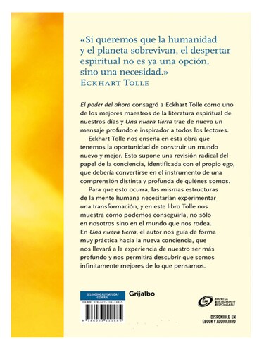 Una Nueva Tierra Autor Tolle, Eckhart