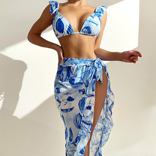 Traje de baño para dama 3 piezas