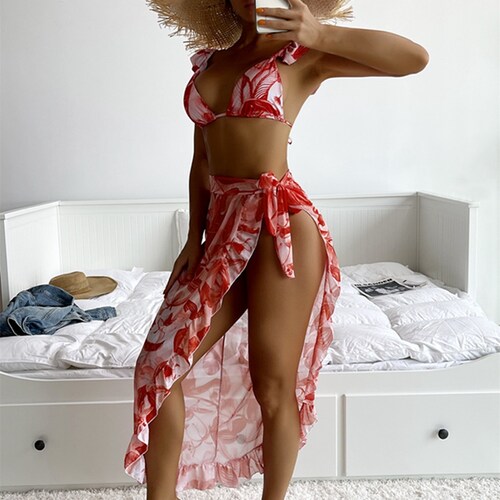 Traje de baño para dama 3 piezas