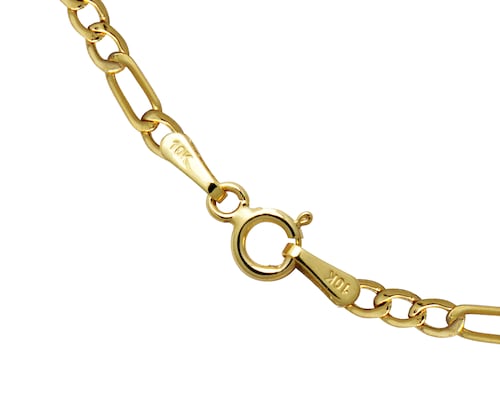 Pulsera Oro 10k Horoz Tejido 3X1 18cm Si177.