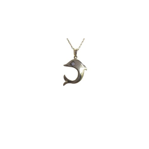 Gargantilla Delfín Oro De 14K + Obsequio