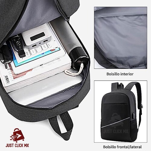Juego Set 3 Mochilas Escolar y Viaje Con Puerto USB .