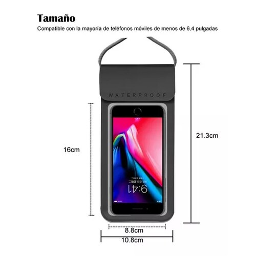 2pz Bolsa Protectora Impermeable Para Teléfono Móvil.