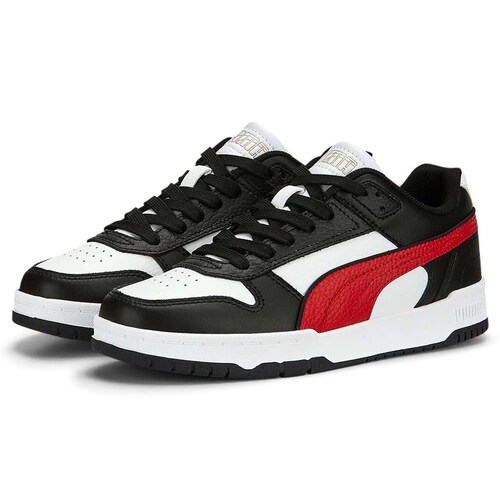 Tenis Puma Rebound Joy Negro Blanco/Rojo Hombre