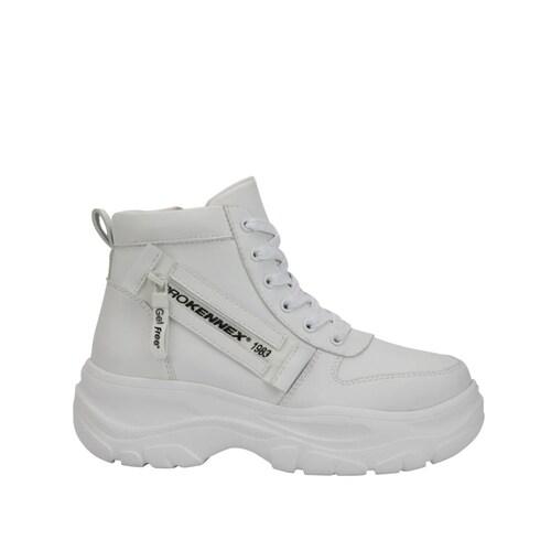 Botines tipo Hiker Prokennex color blanco de mujer, mod. 1090080