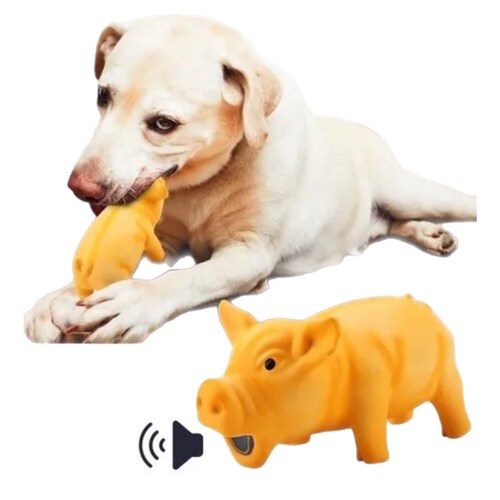 Cerdo Puerco Chillon Con Sonido Juguete Bromas Mascotas 3pz