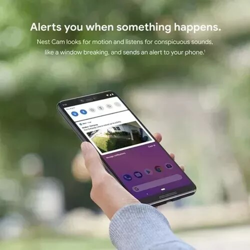Cámara De Seguridad Google Nest Cam Recargable Ga01317-us.