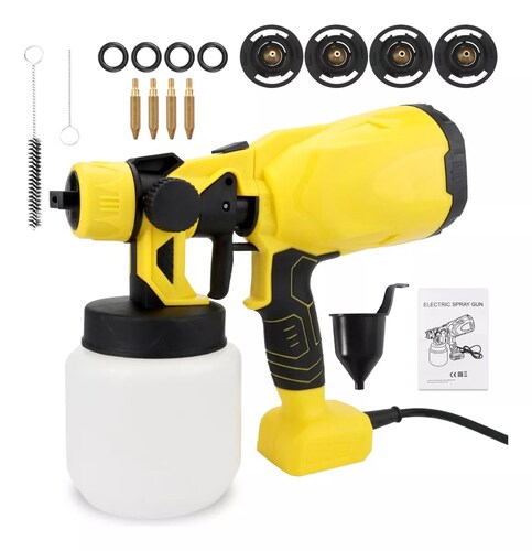 Pistola Para Pintar Eléctrica Con 3 Modos De Pulverización