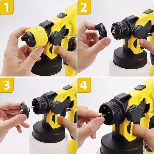 Pistola Para Pintar Eléctrica Con 3 Modos De Pulverización